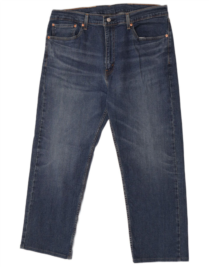 Levi's Herre 505 Straight Jeans W38 L30 Blå Bomuld