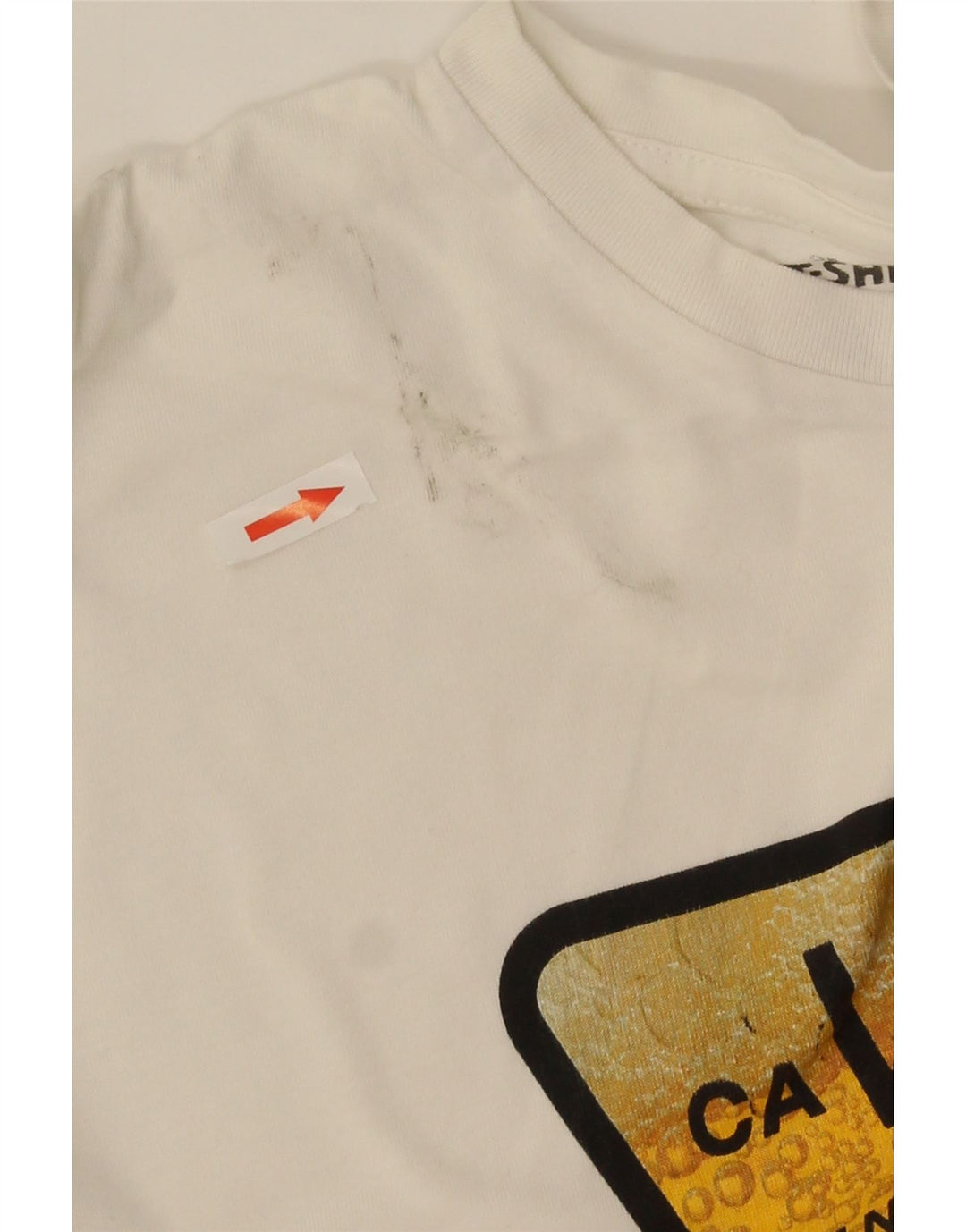 Vans Herre Grafisk T-Shirt Top Stor Hvid Bomuld