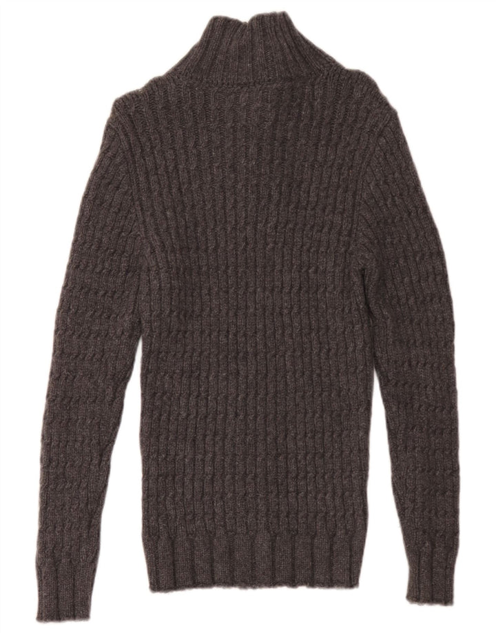 Alpha Massimo Rebecchi Herre Button Neck Jumper Sweater IT 48 Medium Grey