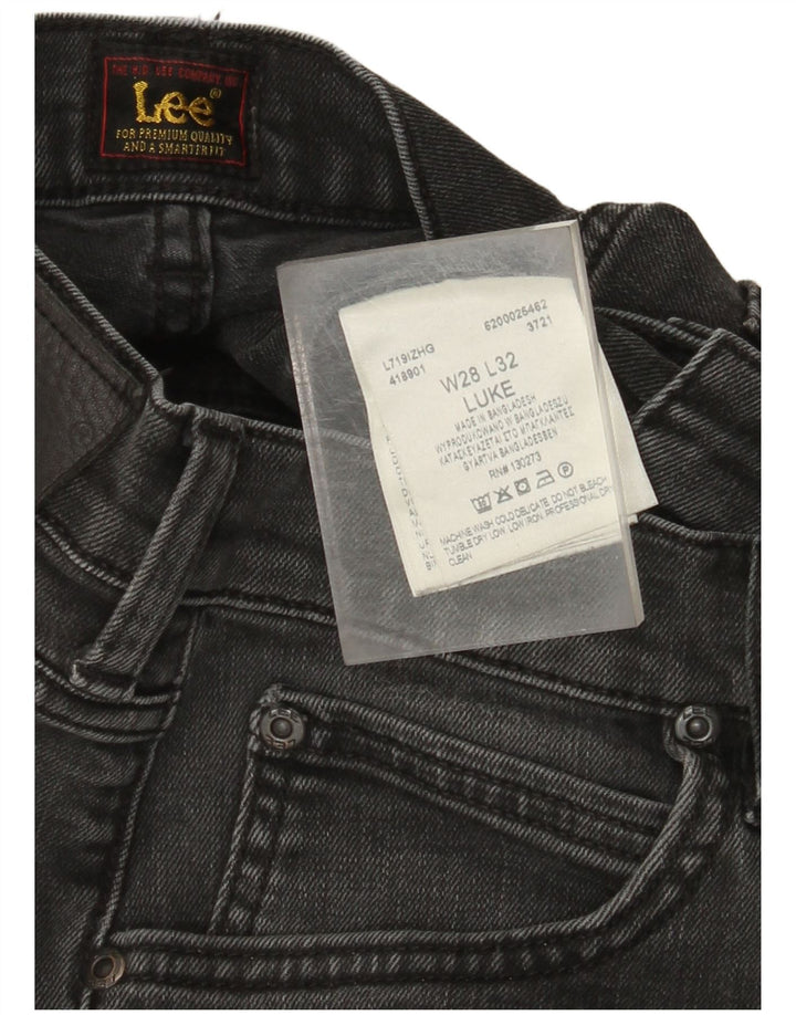 Lee Herre Luke Slim Jeans W28 L32 Grå Bomuld