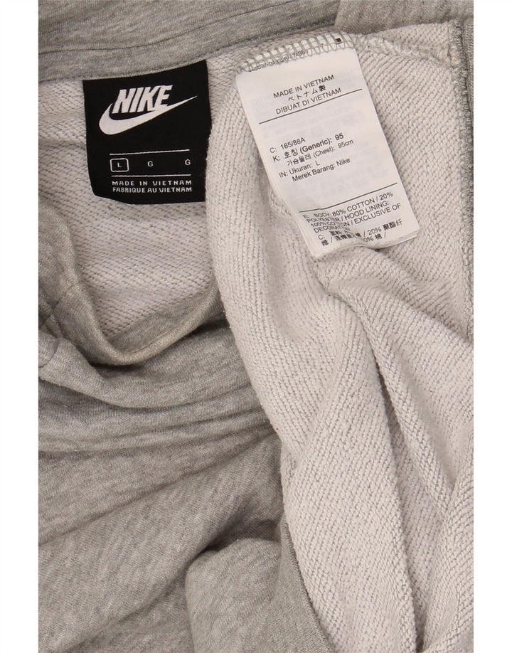 NIKE Mens Hoodie Jumper Large Grey Cotton Vintage Nike and Second-Hand Nike from Messina Hembry 