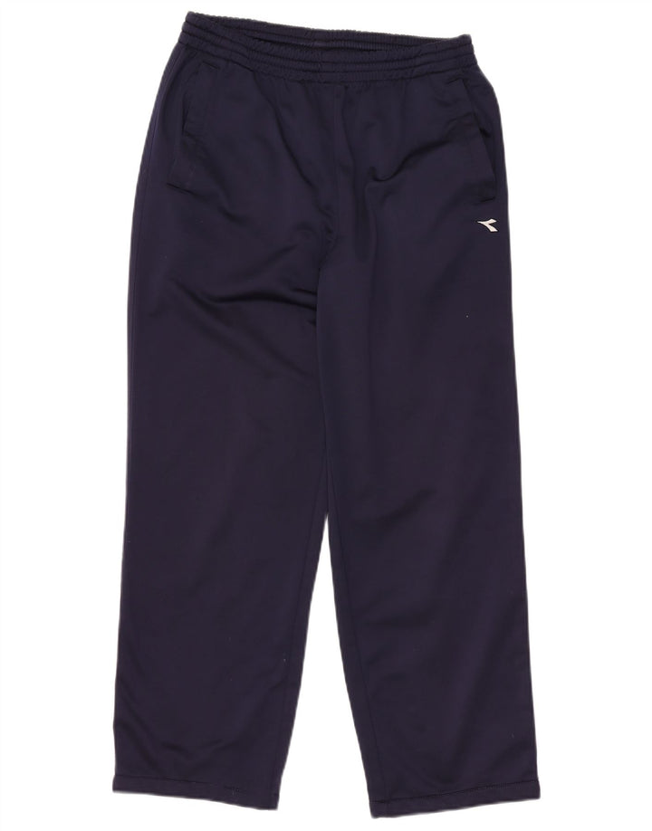 DIADORA Træningsdragt bukser til kvinder UK 16 Large Navy Blue Polyester