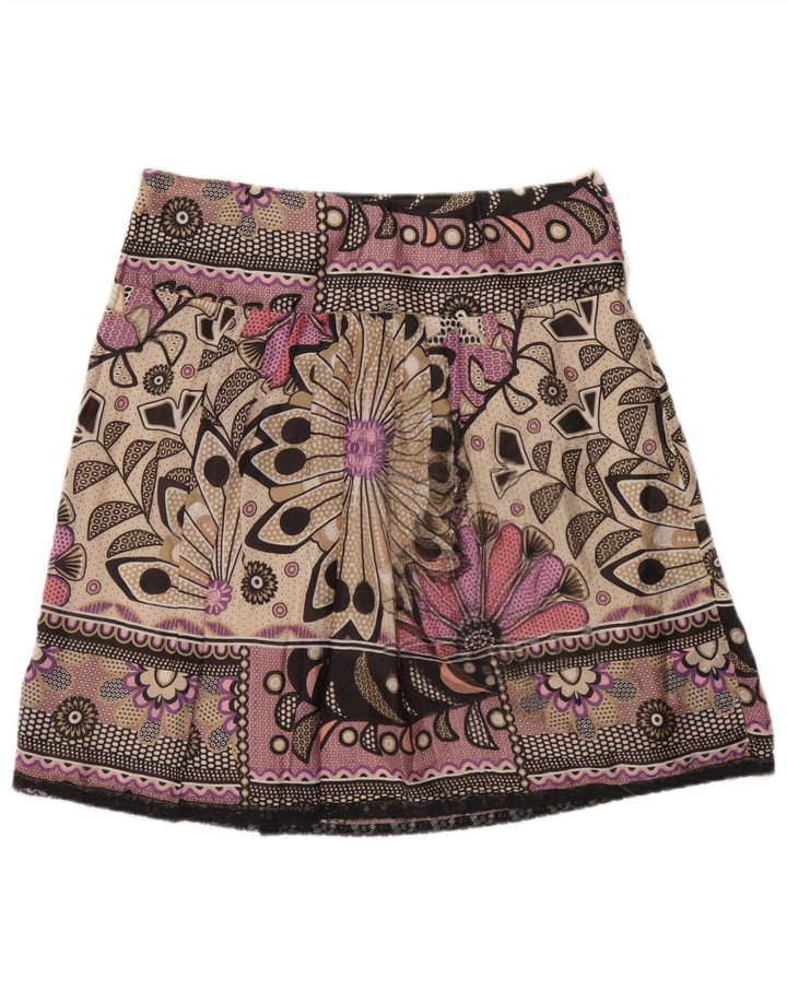 Marella Dame Mini Nederdel W32 Stor Flerfarvet Blomster