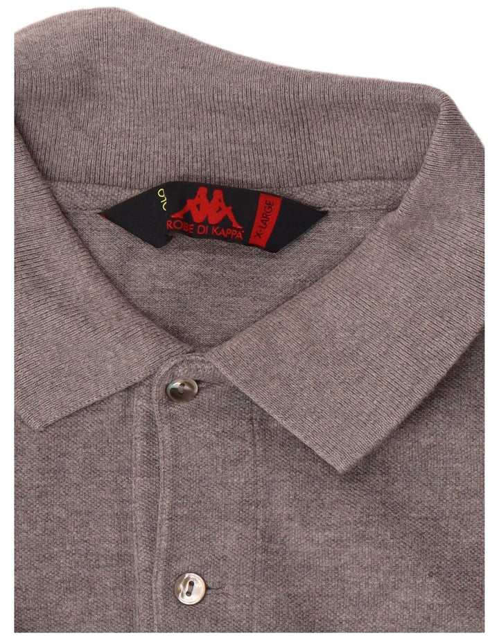 Kappa herre poloshirt XL Grå