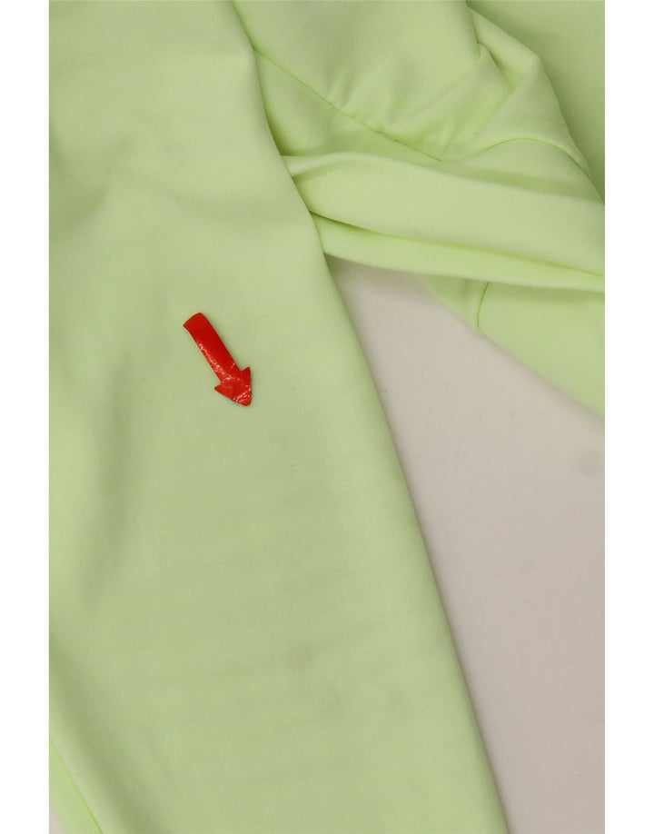 Nike Dame Dri Fit Pullover med lynlås-hals Træningsdragt Top UK 14 Medium Grøn