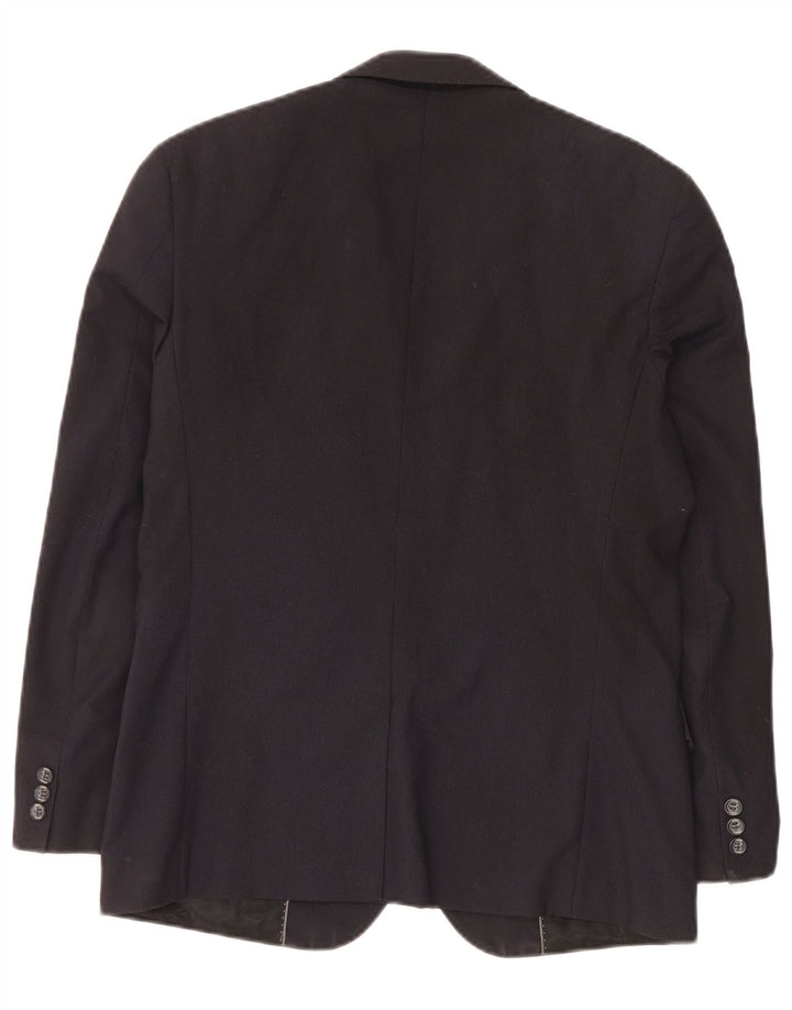 Guess By Marciano Herre Blazer Jacket IT 48 Medium Navy Blue Pinstripe