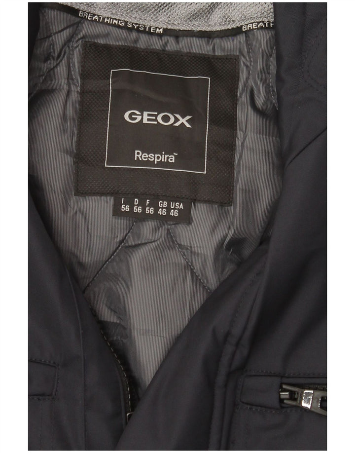 GEOX RESPIRA Herre Utility Jacket UK 46 3XL Navy Blue
