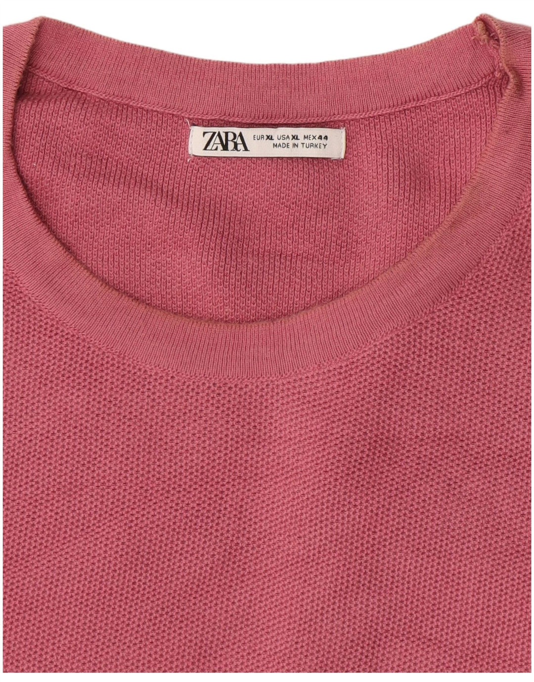 Zara Herre T-Shirt Top XL Pink