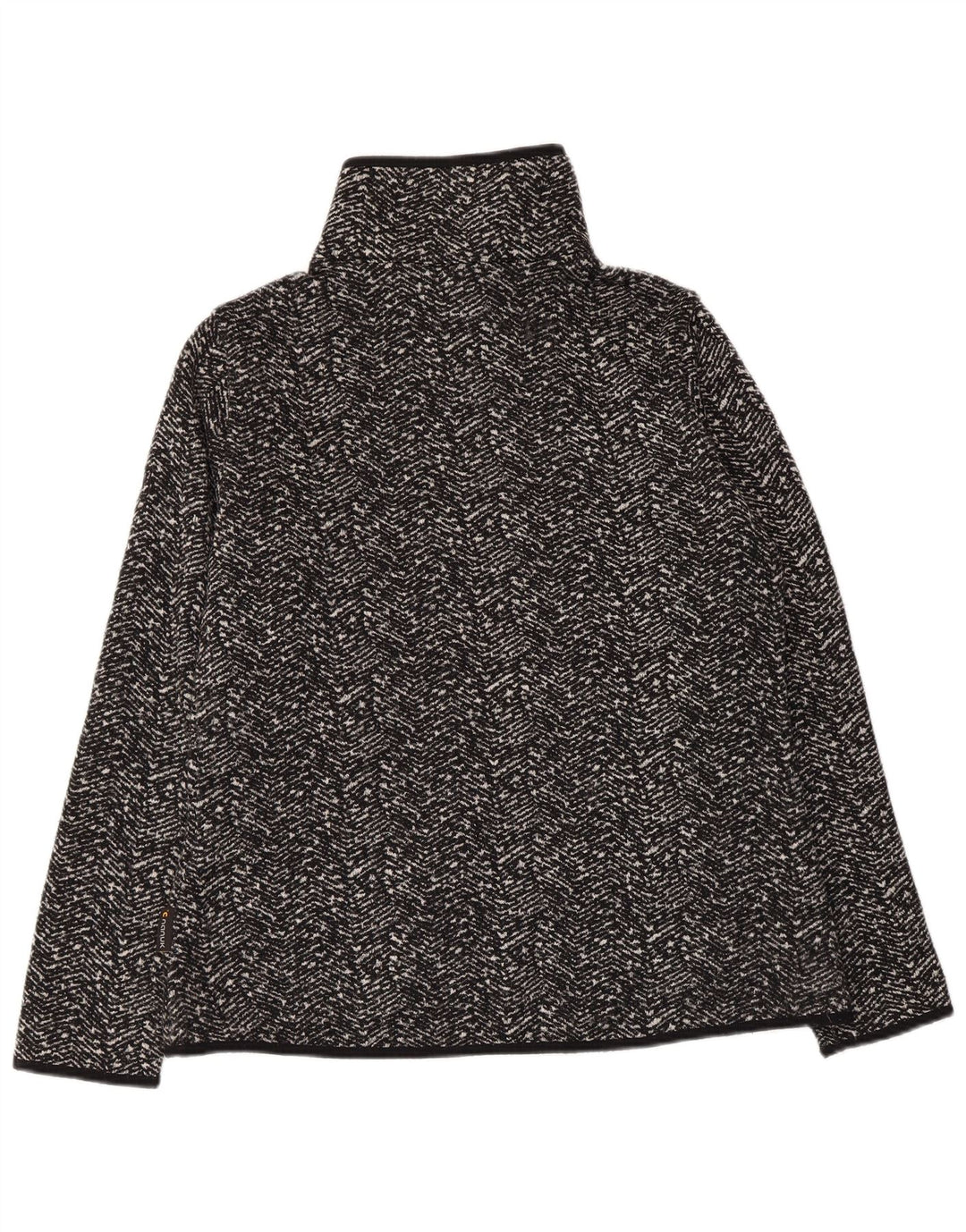 JACK WOLFSKIN træningsdragt topjakke til kvinder UK 14/16 Stor sort sildeben