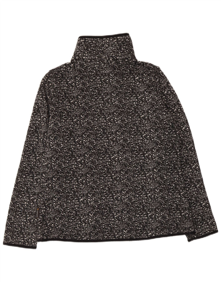 JACK WOLFSKIN træningsdragt topjakke til kvinder UK 14/16 Stor sort sildeben