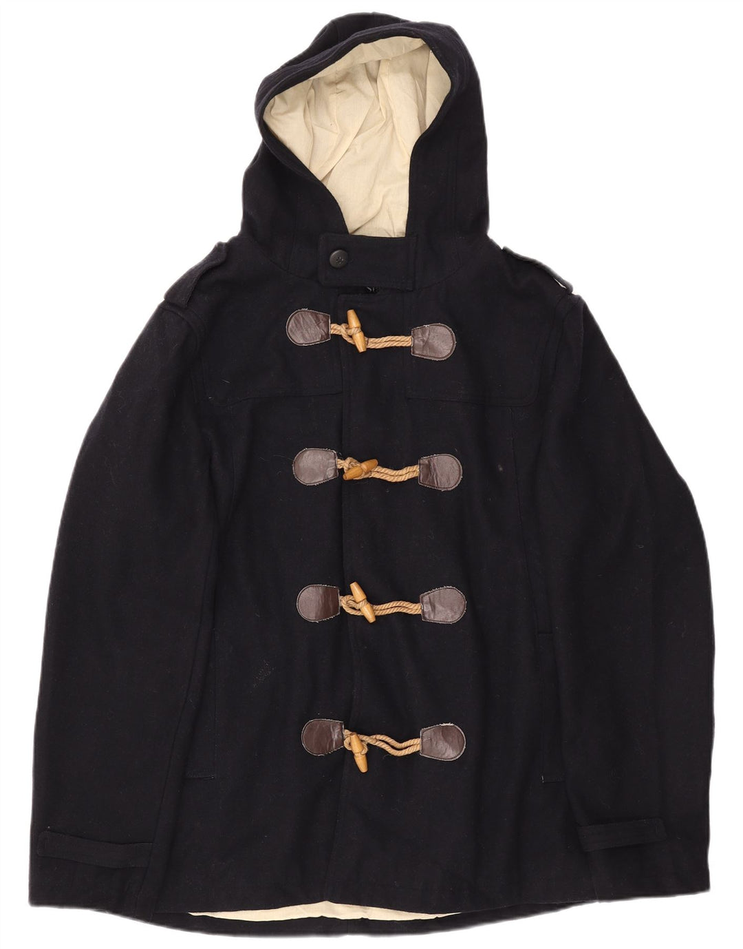 CEDARWOOD STATE Herre Hætte Military Duffle Jacket UK 40 Large Navy Blue