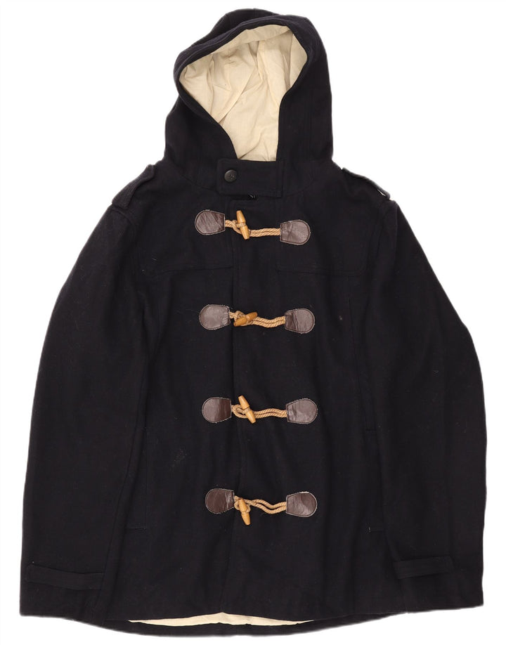 CEDARWOOD STATE Herre Hætte Military Duffle Jacket UK 40 Large Navy Blue