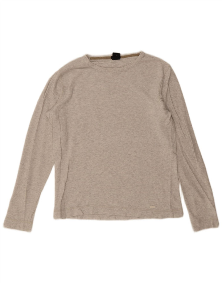 Hugo Boss Herre Slim Fit Top Langærmet Stor Grå