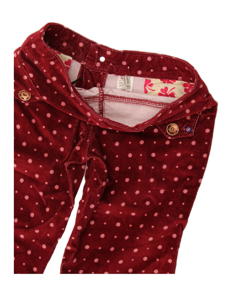 MISS SIXTY Girls Corduroy Shorts 11-12 Years W26  Burgundy Spotted Cotton Vintage Miss Sixty and Second-Hand Miss Sixty from Messina Hembry 