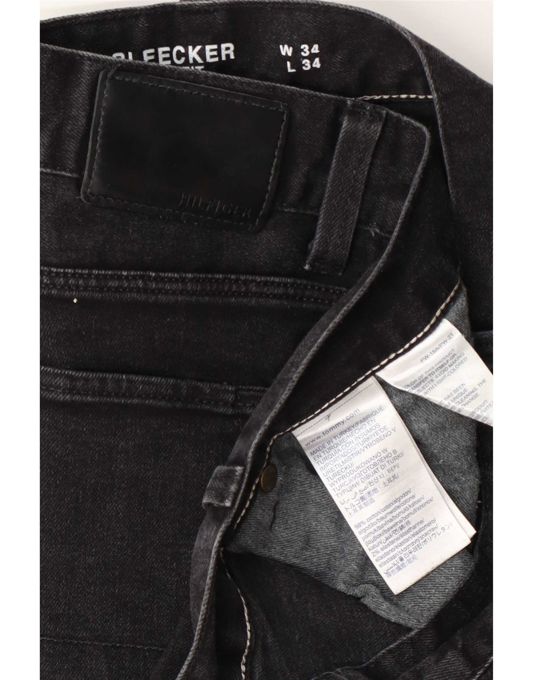 Wrangler Herre Bleecker Slim Jeans W34 L34 Grå Bomuld