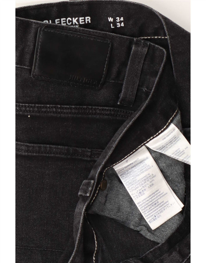 Wrangler Herre Bleecker Slim Jeans W34 L34 Grå Bomuld