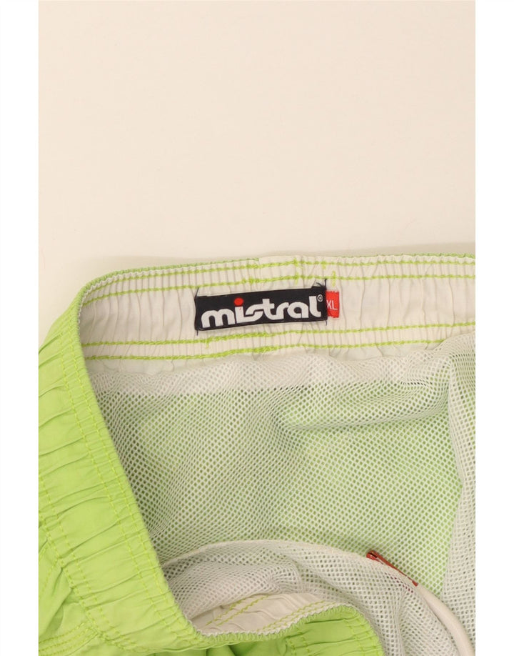 Mistral Herre grafiske svømmeshorts XL Grøn