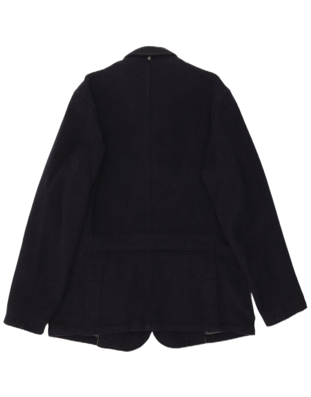 Massimo Dutti Herre 4-knaps blazerjakke UK 42 XL Marineblå Uld