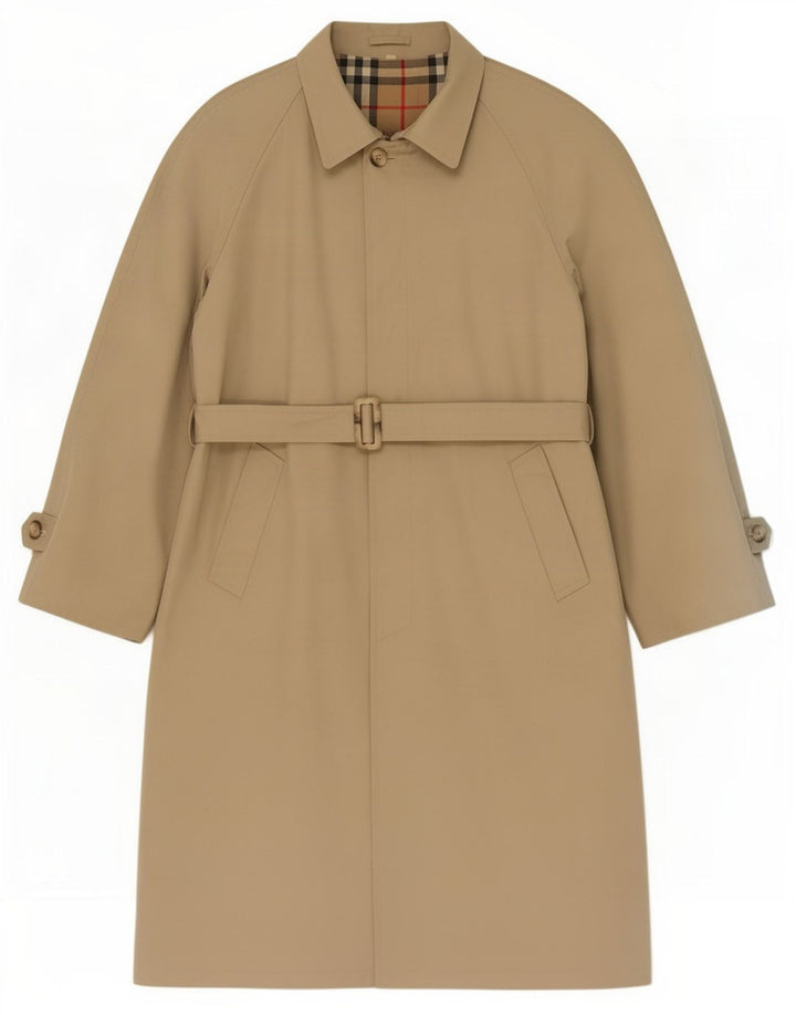Vintage Trench Coat til mænd IT 50 Large Beige Polyester