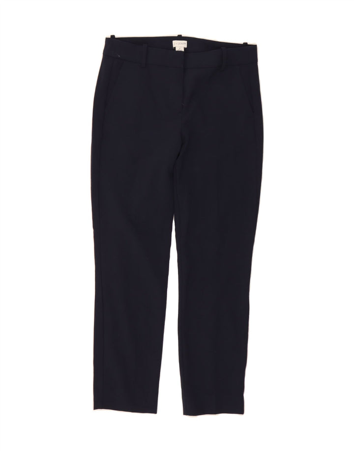 J. CREW Womens Straight Chino Trousers US 6 Medium W31 L29 Navy Blue Vintage J. Crew and Second-Hand J. Crew from Messina Hembry 