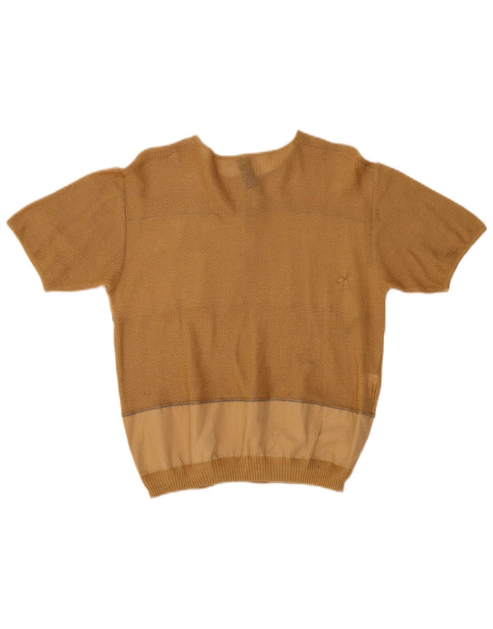 MODIGLIANI Dame sweater med rund hals IT 48 XL Beige Colourblock