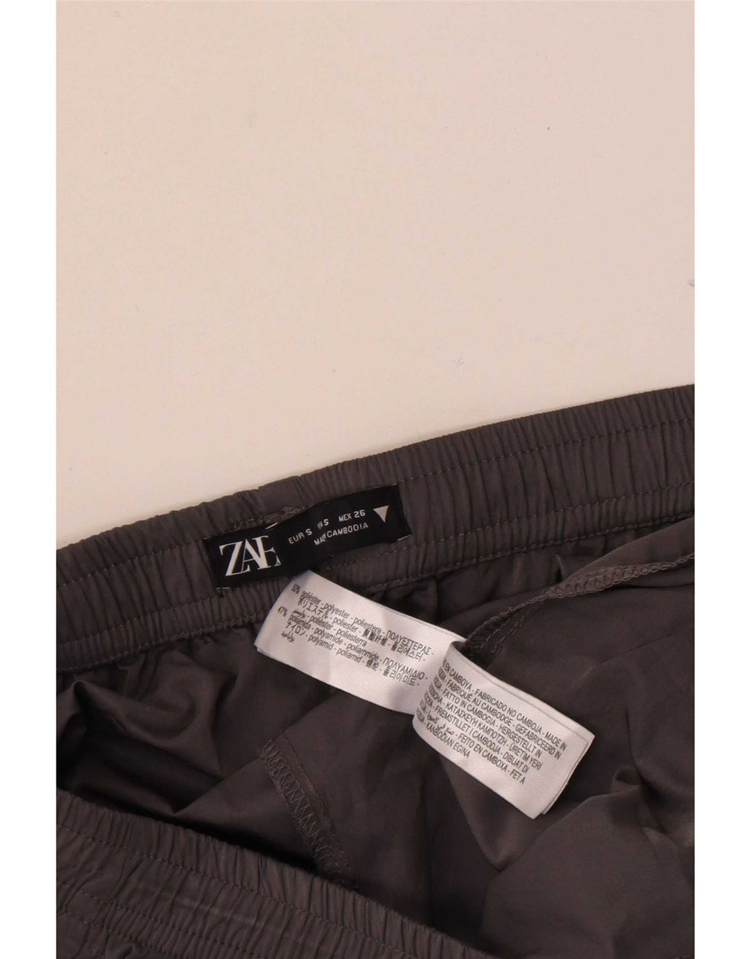 Zara Womens Flare træningsdragt Bukser UK 8 Small Grå Polyester