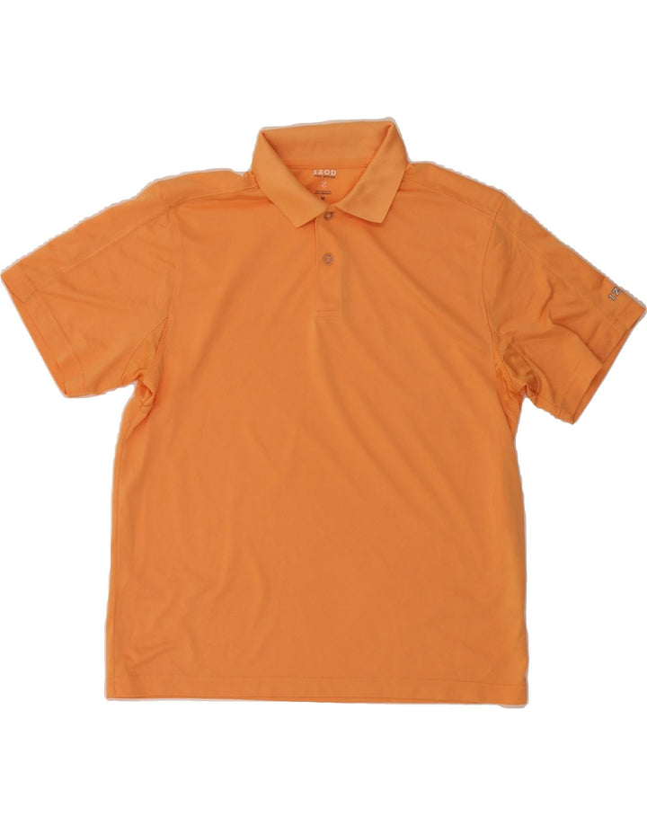IZOD Mens Polo Shirt Medium Orange Polyester Vintage Izod and Second-Hand Izod from Messina Hembry 