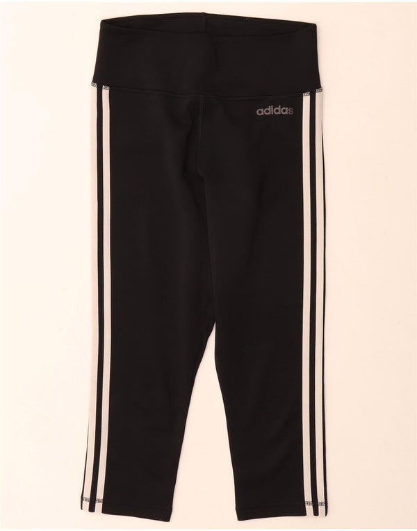Adidas Dame Climalite Capri Leggings UK 8/10 Small Black