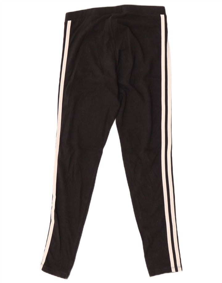 Adidas Dame Leggings UK 10 Small Black Bomuld