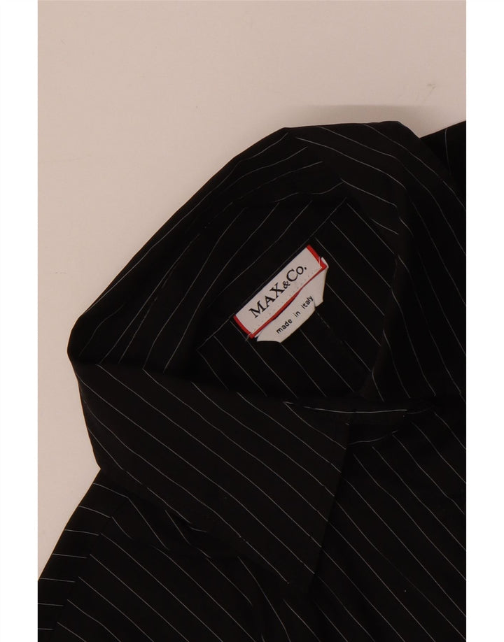 Max & Co. Dameskjorte UK 14 Medium Black Pinstripe
