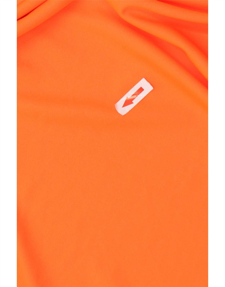 Adidas Herre Climalite T-Shirt Top Medium Orange Polyester