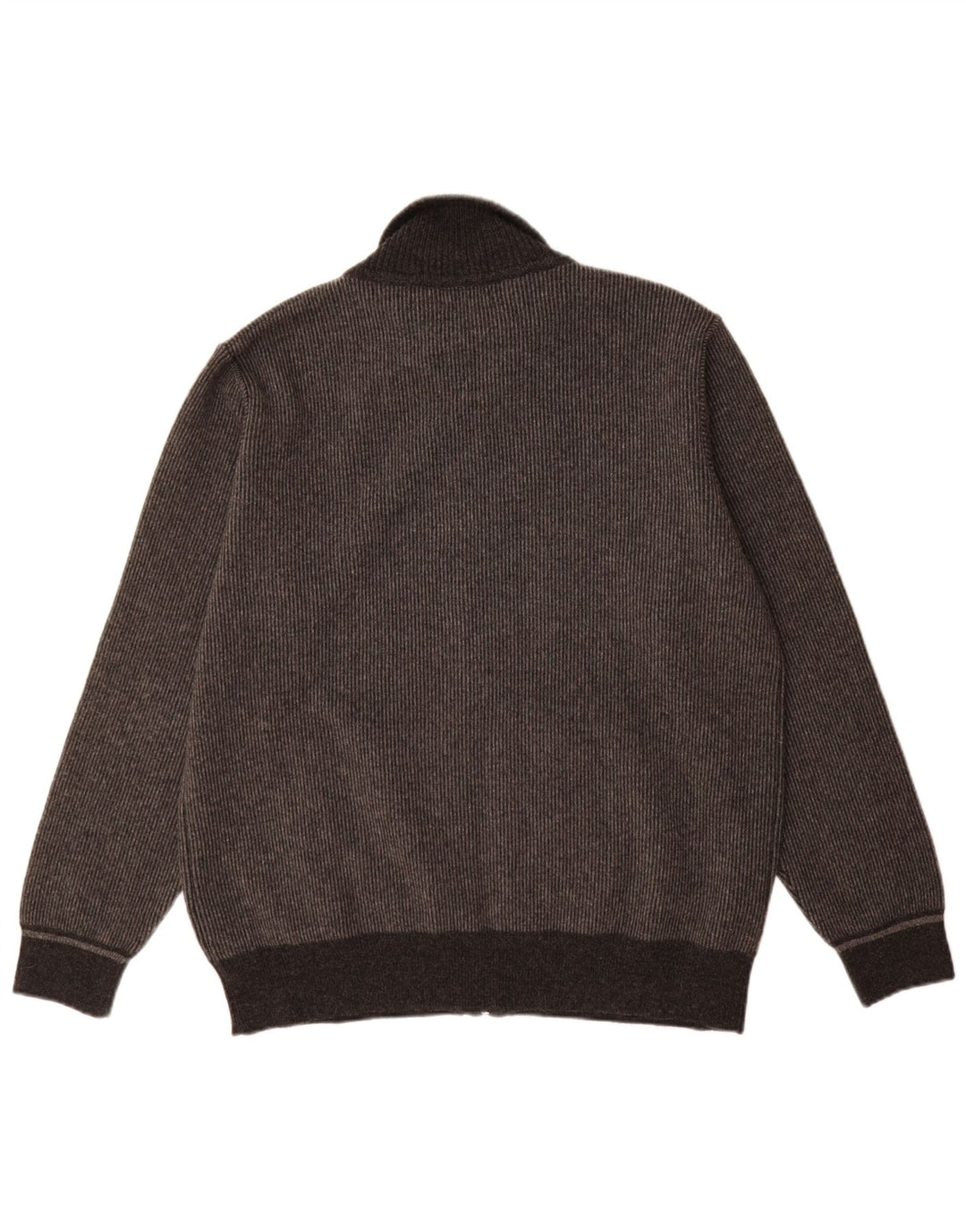 Vintage cardigan sweater til mænd, stor grå farveblok