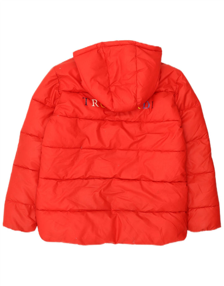 Trussardi Junior Piger Polstret Hættejakke 15-16 År Rød Polyester