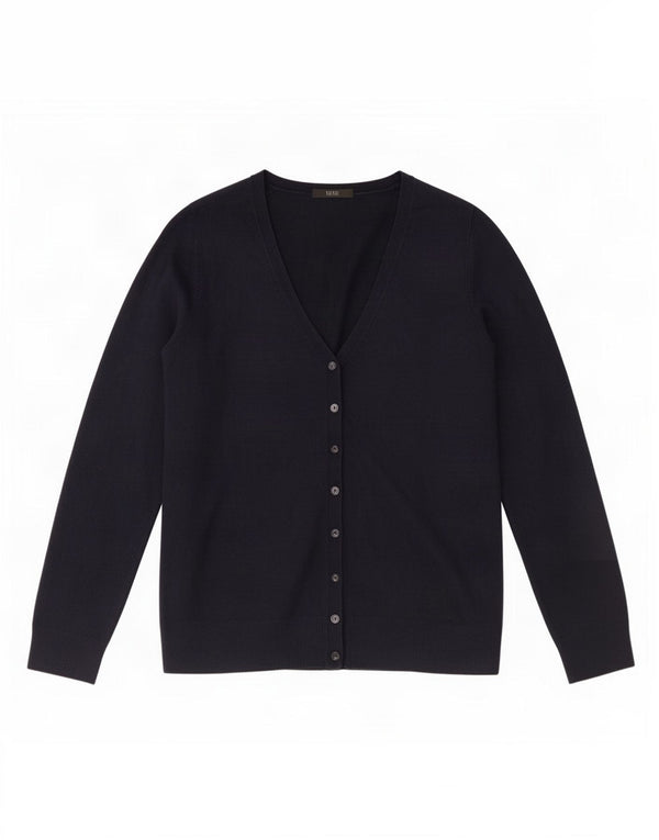 Marks & Spencer Dame Cardigan Sweater UK 16 Large Navy Blue Acryl