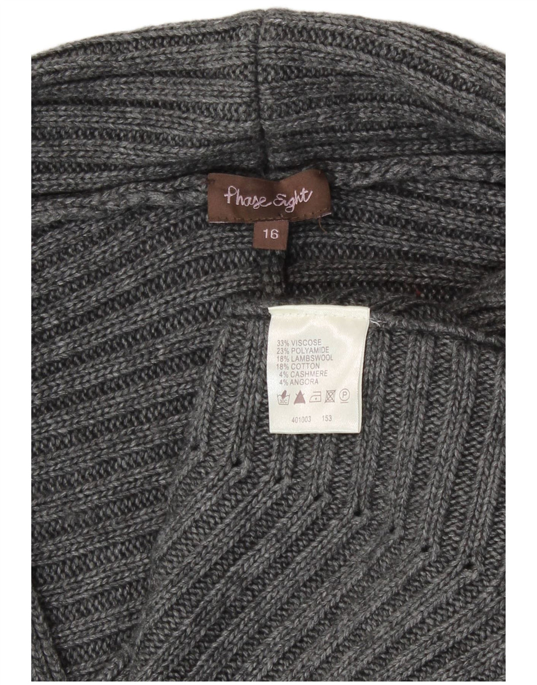 Phase Eight Womens Cardigan Sweater UK 16 Large Grå Viscose