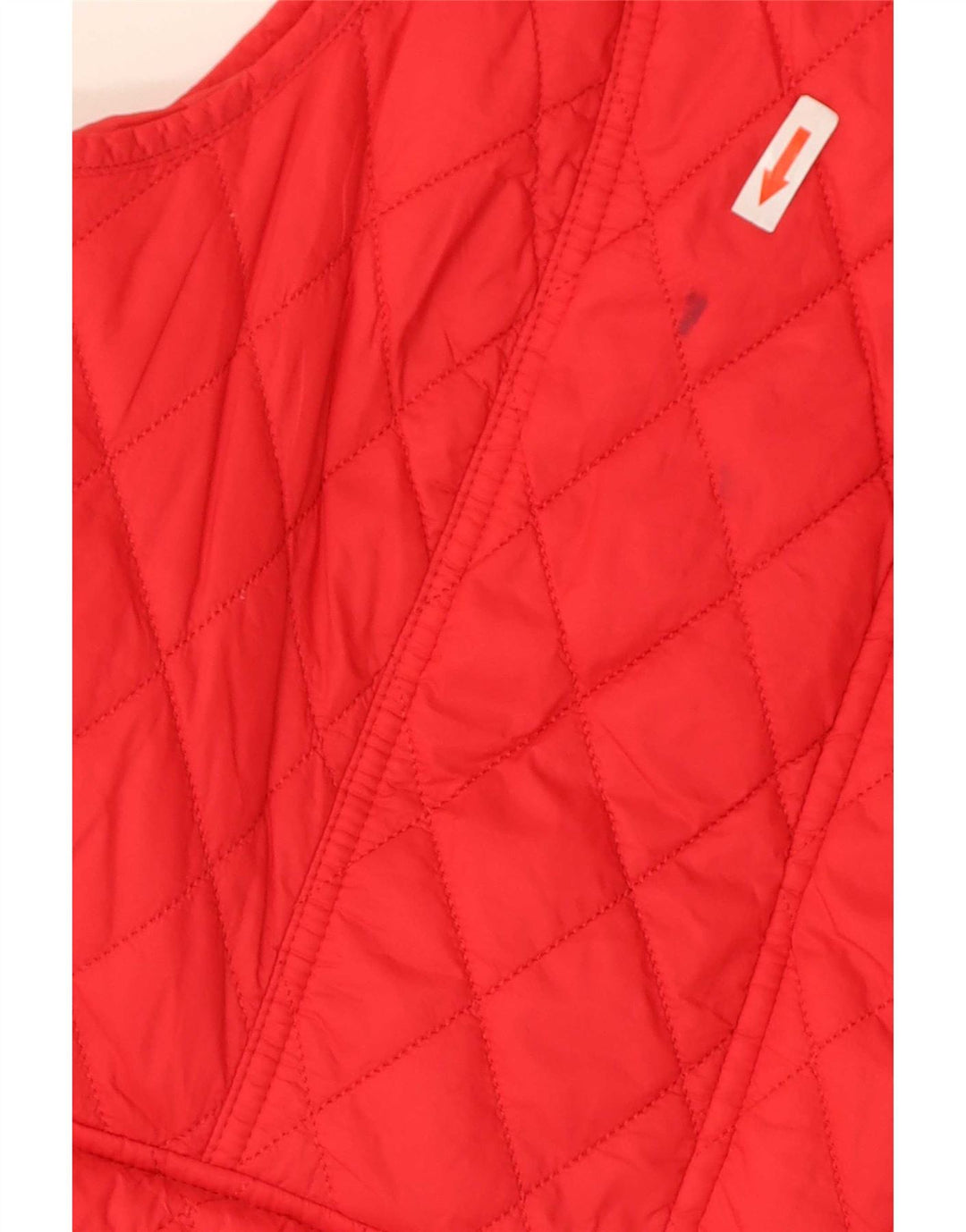 Barbour Womens Quiltet Gilet UK 14 Large Rød Polyamid