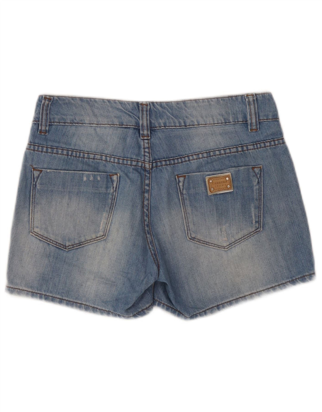 Carrera Dame Distressed Denim Shorts W30 Medium Blue