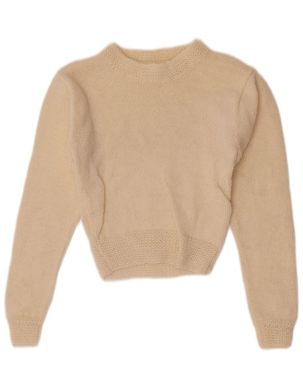 Vintage piger Turtle Neck sweater 6-7 år Off White