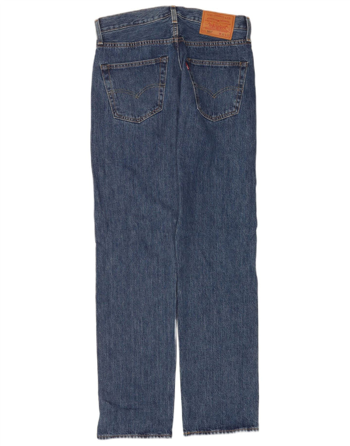 Levi's Herre 501 Straight Jeans W30 L32 Blå Bomuld