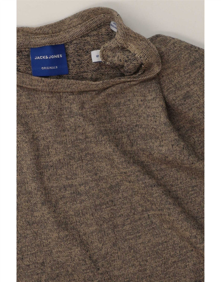 Jack & Jones Herre T-Shirt Top Lille Grå Flecked