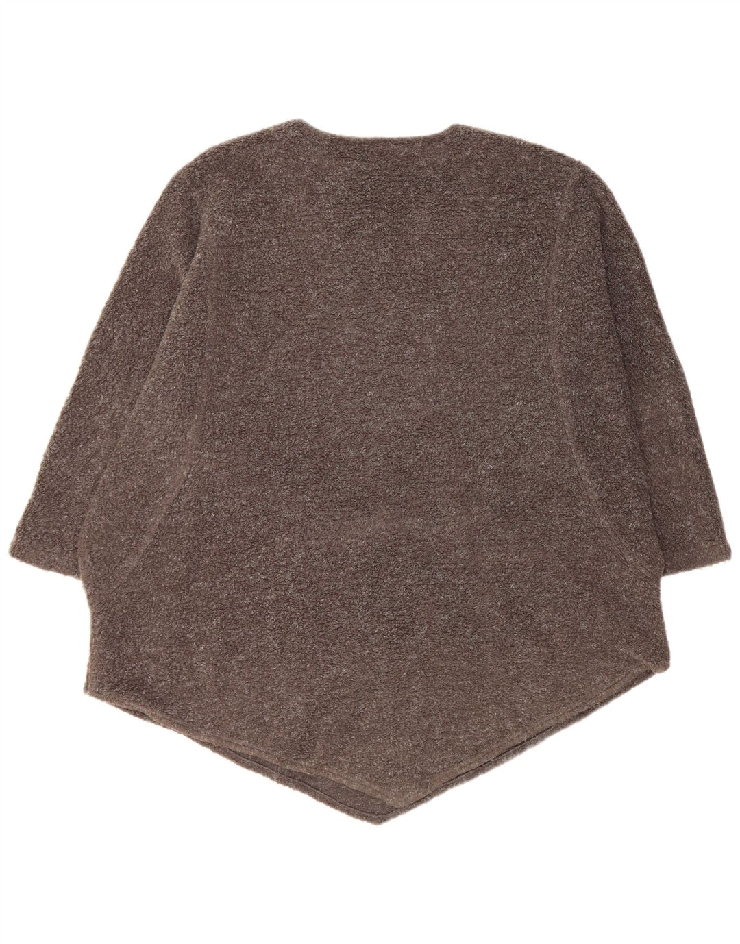 VINTAGE Dame Oversized Boat Neck Jumper Sweater UK 14 Medium Grey