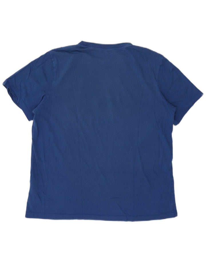 Nike grafisk t-shirt top til mænd, stor blå bomuld