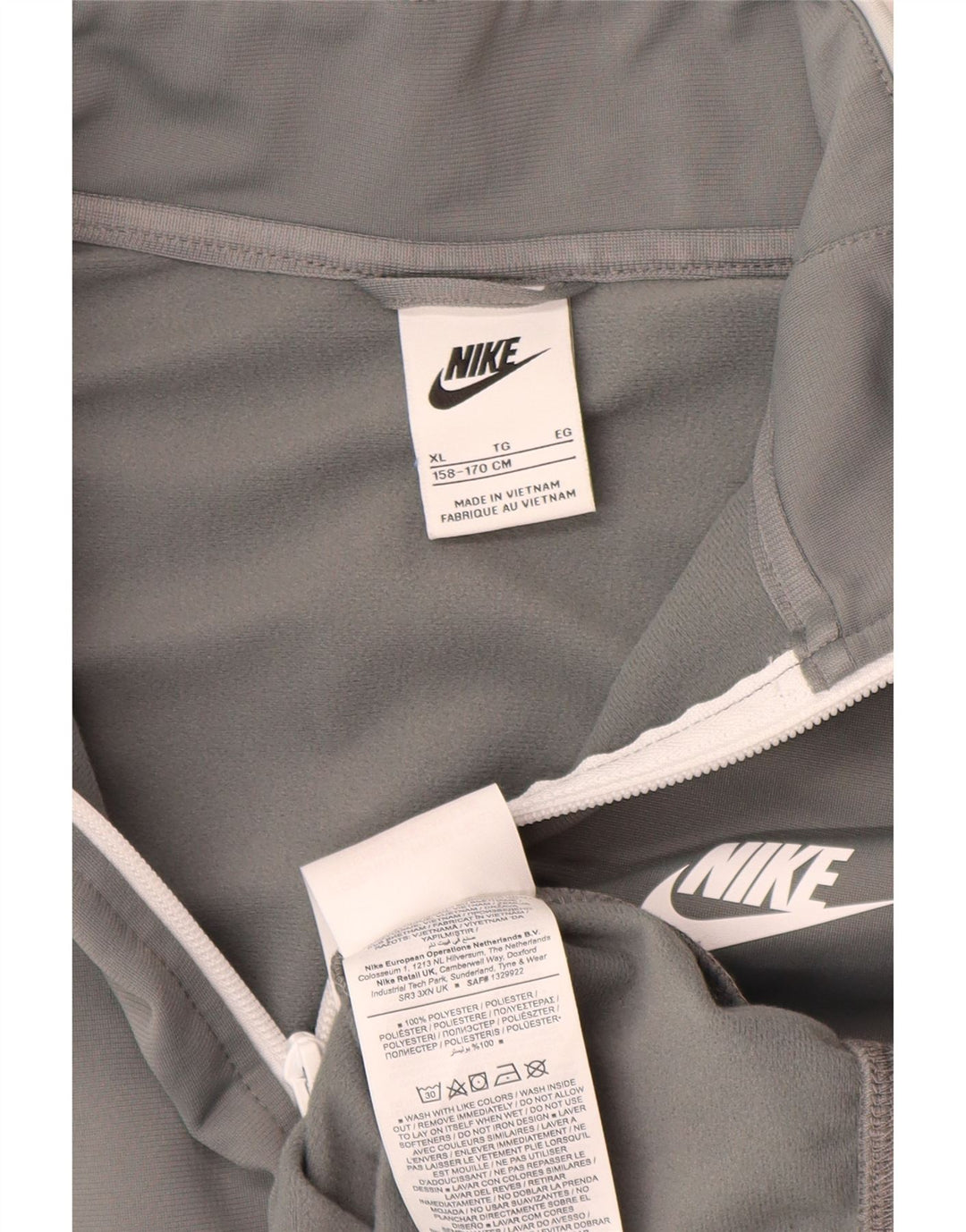 Nike Træningsdragt Topjakke til drenge 13-14 år XL Grå Polyester