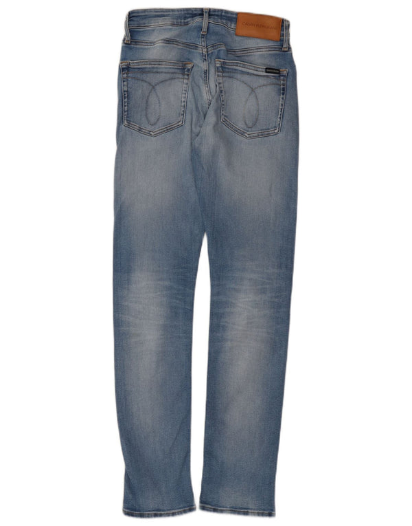 Calvin Klein Herre Slim Jeans W28 L32 Blå Bomuld