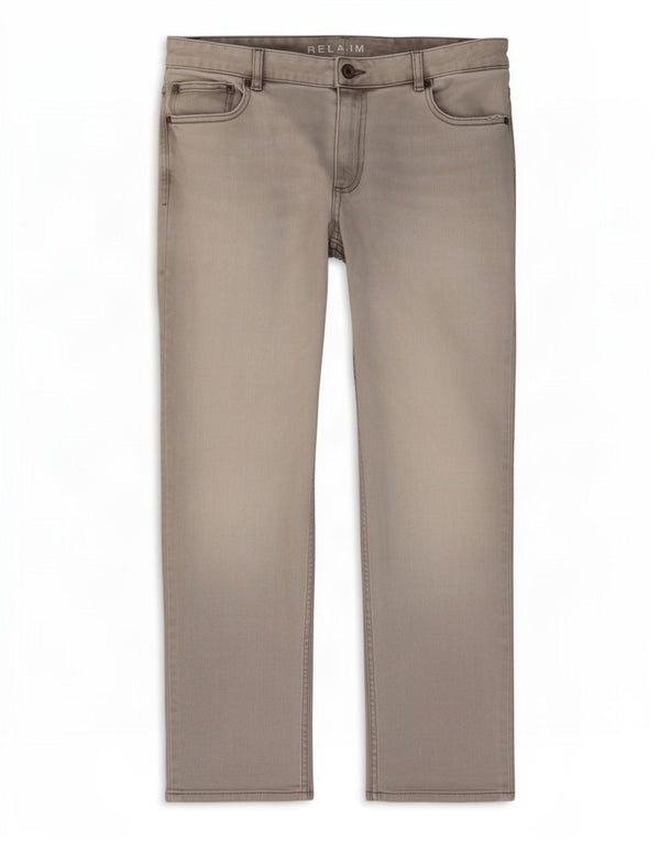 Marks & Spencer Dame Regular Cropped Jeans UK 12 Medium W30 L25 Grå