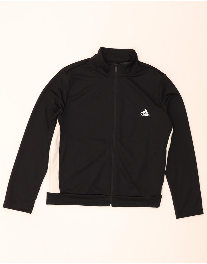 Adidas træningsdragt topjakke til kvinder UK 24/26 2XL Sort Colourblock Polyester