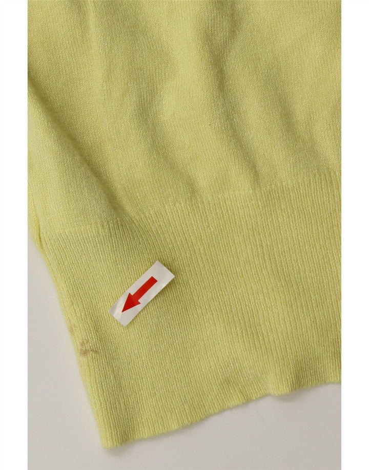 Marks & Spencer Dame Cardigan Sweater UK 14 Large Yellow Viscose