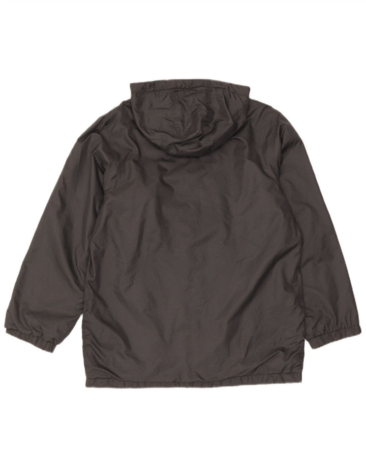 Dickies Herre Hooded Windbreaker Jacket UK 36 Small Grey Polyester