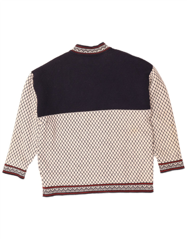 GOLFER'S mænds sweater med rund hals til mænd Medium marineblå farveblok