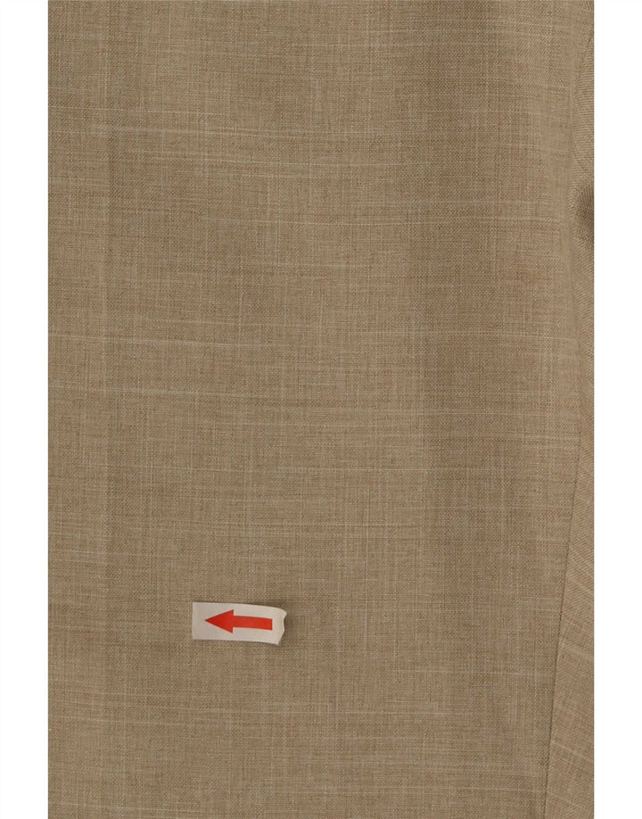 Marks & Spencer Straight Suit Bukser til mænd W32 L31 Beige Polyester